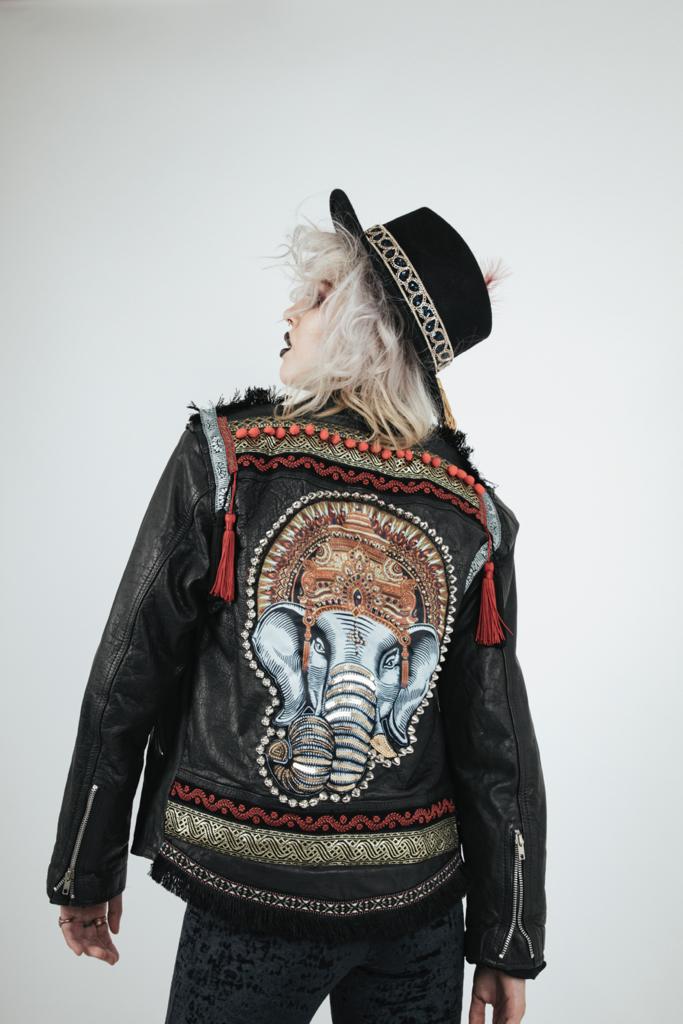 VOODOO CHILD Customised Leather Jacket