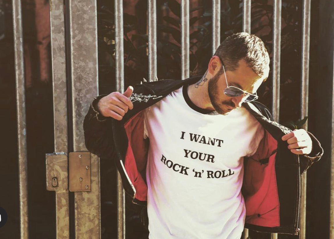 I WANT YOUR ROCK ‘n’ ROLL Ringer T-shirt (Unisex)